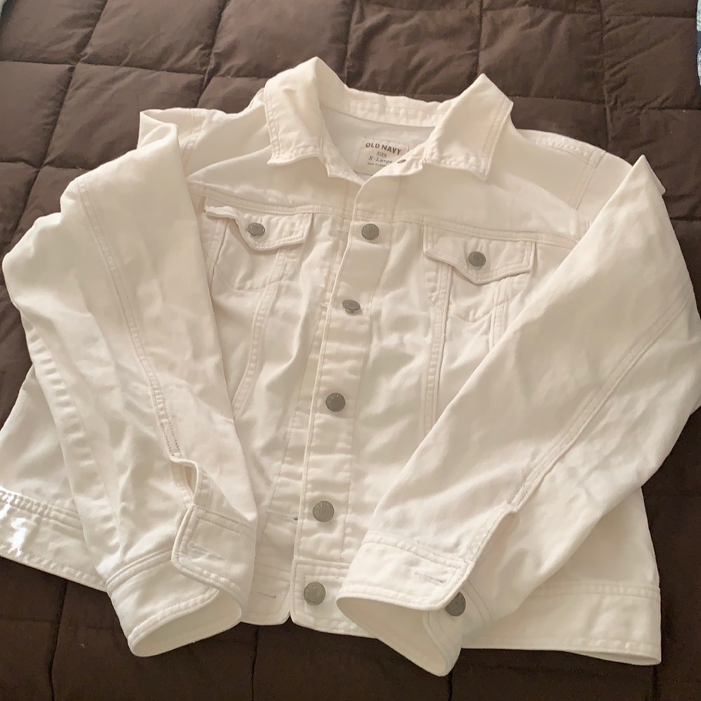 Old Navy White Denim Jacket